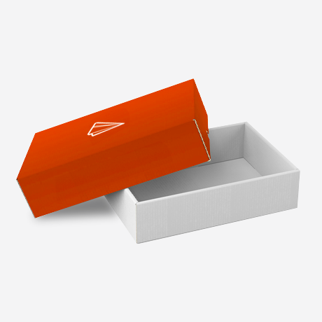 Boîtes en carton avec couverture pour l’expédition