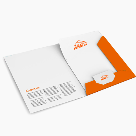 Chemises à 2 volets avec rabats, format portrait